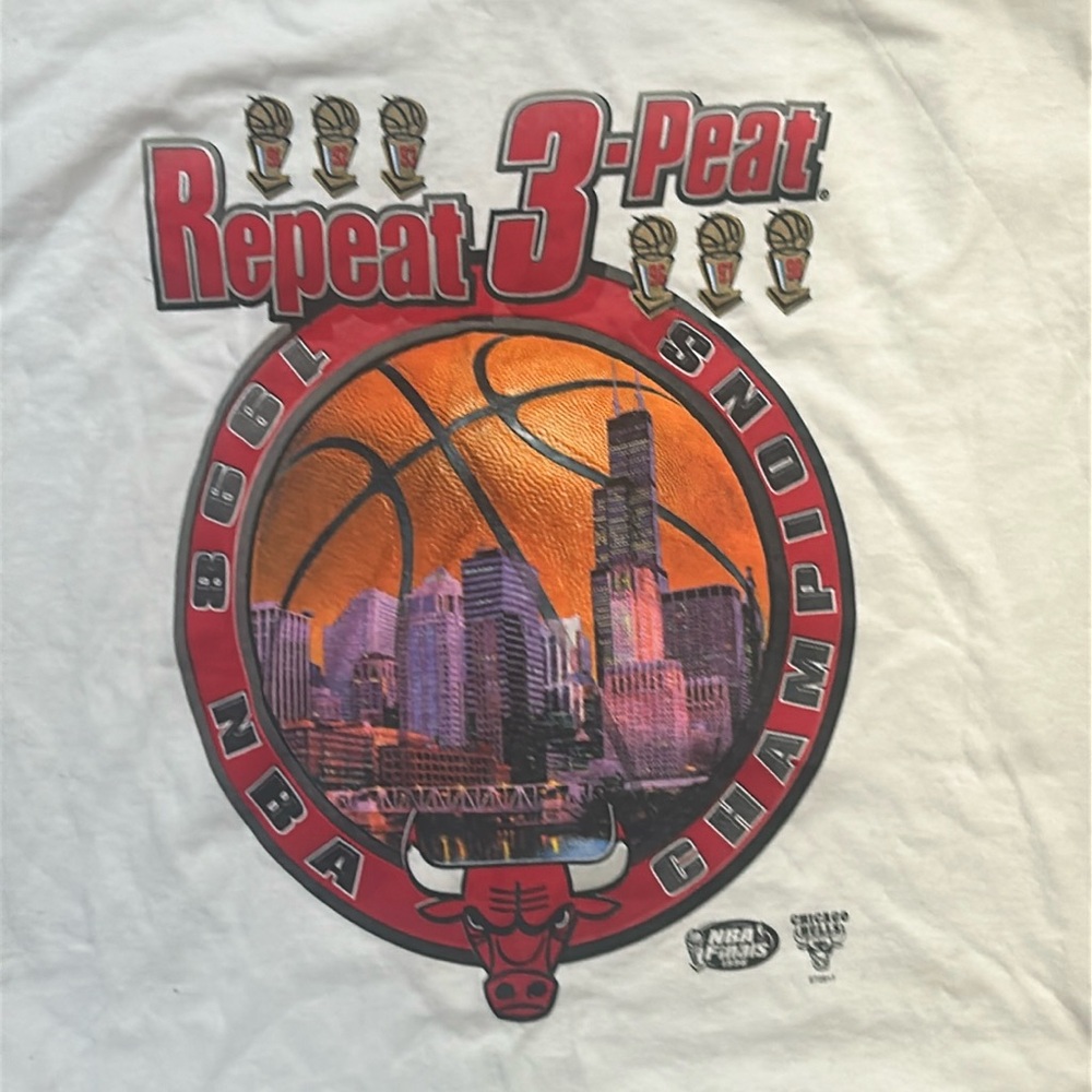 chicago bulls 3 peat shirt
